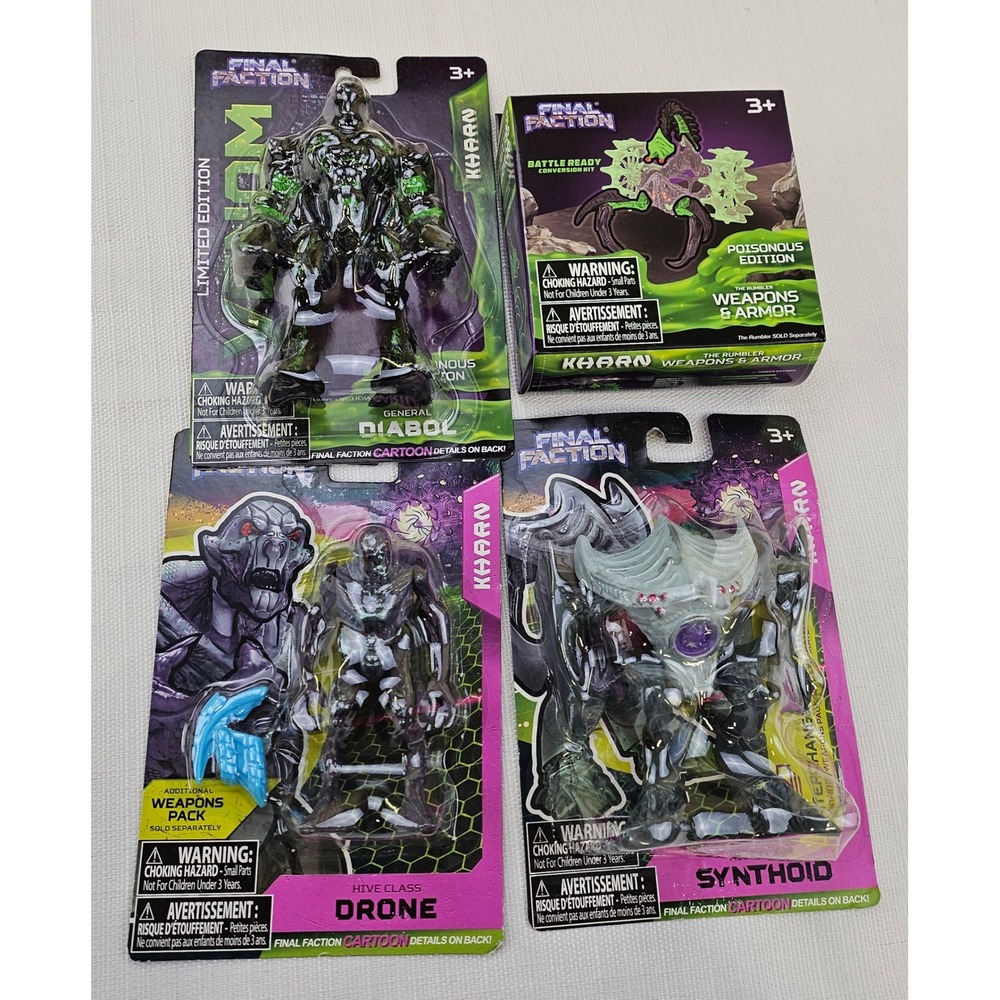 Final Faction Kharn General Diabol Hive Class Drone Synthoid Collection Set of 4